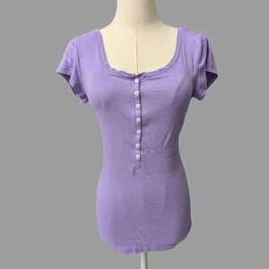 Elegant Lavender Button-Down Blouse